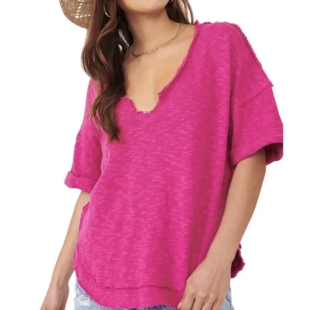 pink Rare retro beach style Top